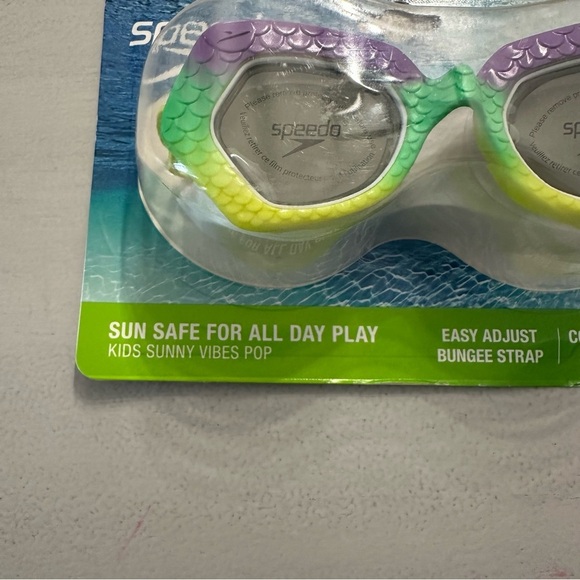 Speedo Sunny Vibes Pop Goggle Features Sunglass Style Anti-Fog Kids Ages 3-6 NWT - Picture 5 of 6